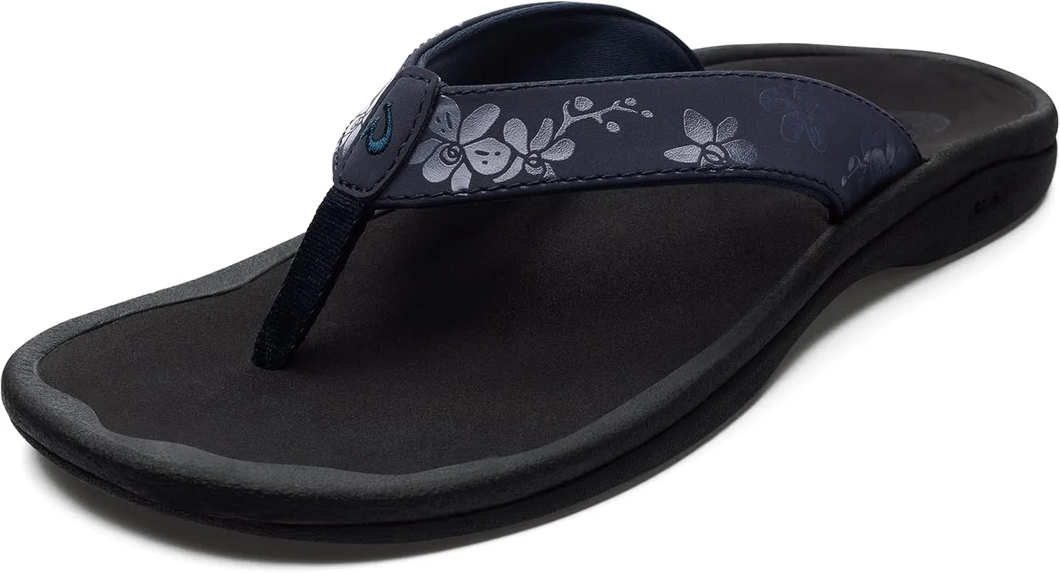OLUKAI Ohana Women's Beach Sandals, Water Resistant Flip Flops, Arch Support & Comfort Fit, Lightweight & Durable, Enhanced Grip & Traction