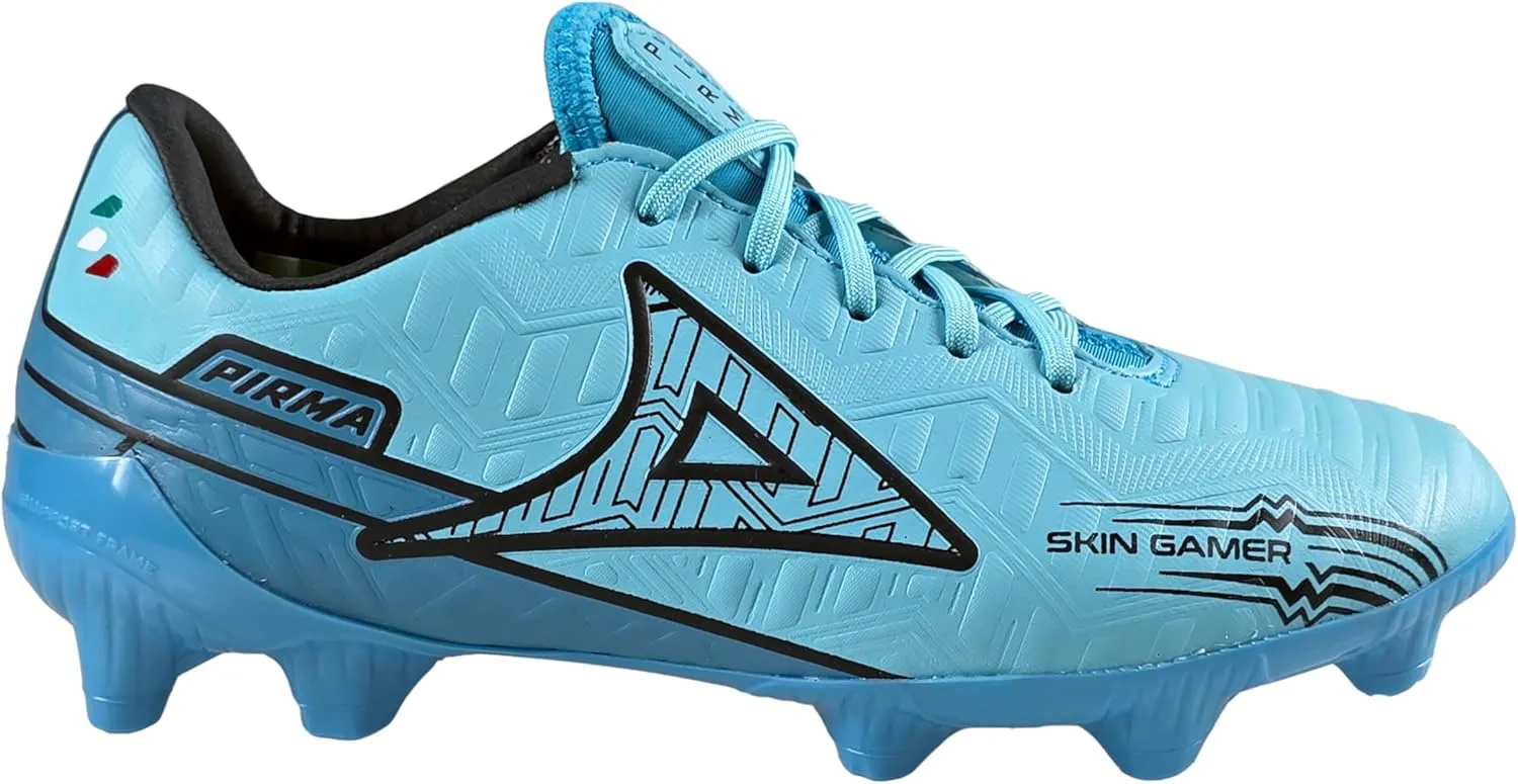 Pirma Skin Gamer Youth Soccer Cleats, FG Football Boots, Available in White, Blue, Black