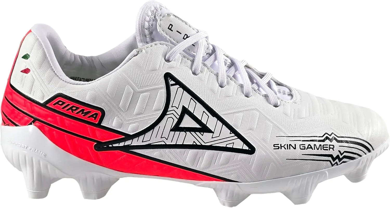 Pirma Skin Gamer Youth Soccer Cleats, FG Football Boots, Available in White, Blue, Black