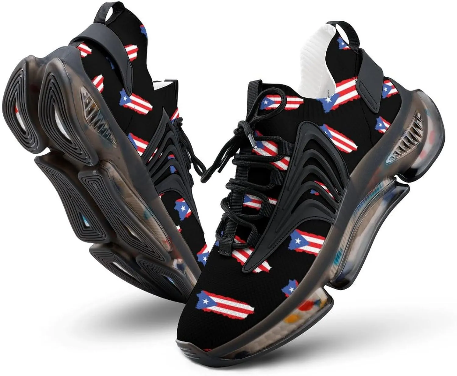 PR Flag Island Men's Running Shoes Lightweight Walking Shoe Breathable Sneaker