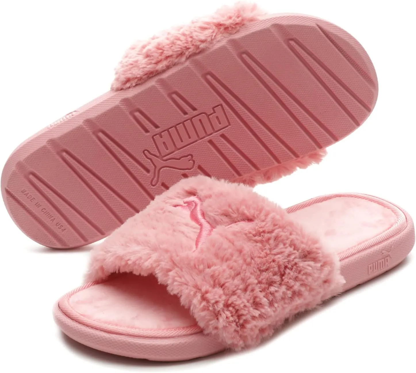 PUMA Unisex-Child Cool Cat Fluffy Slide Sandal