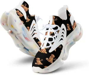 Retriever Dog Lacrosse Stick Men's Running Shoes Lightweight Walking Shoe Breathable Sneaker