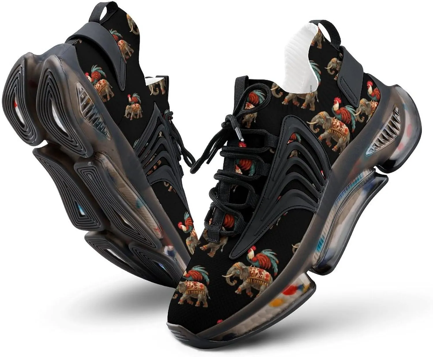 Rooster and Elephant Men's Running Shoes Lightweight Walking Shoe Breathable Sneaker