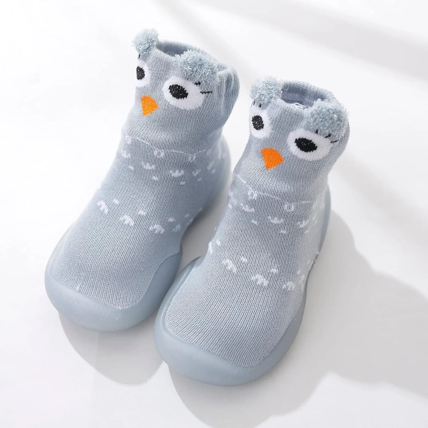 Running Led Infant Non-Slip Cartoon Socks Elastic Walkers Toddler Animals First Baby Shoes Slip on Shoes Girls