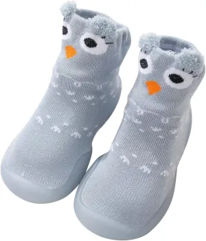 Running Led Infant Non-Slip Cartoon Socks Elastic Walkers Toddler Animals First Baby Shoes Slip on Shoes Girls