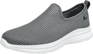 Running Shoes for Men Mesh Ladies Casual Shoes Platform Sneakers Men's KnitFlex Breeze Mesh Sneakers Oxfords Lace White Tennis Shoe Loafers Shoe