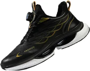Running Shoes for Men Wide Toe, Comfortable Cushioning Sneakers, Winter Warm Waterproof Snow Walking All Day Shoes, Athletic Gym Workout with Arch Support, Outdoor Casual Jogging Shoes