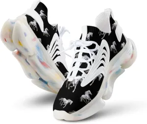 Running White Horse Men's Running Shoes Lightweight Walking Shoe Breathable Sneaker