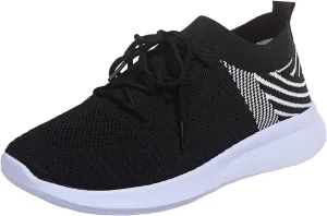 SBGMoSJ Business Casual Women Wide Sneakers Comfy Shoes for Women Slip On Dressy Womens Shoes Casual Fall Slip Ons Gym Shoes for Women Workout Size 12 Womens Black Sneakers Size 8 1/2