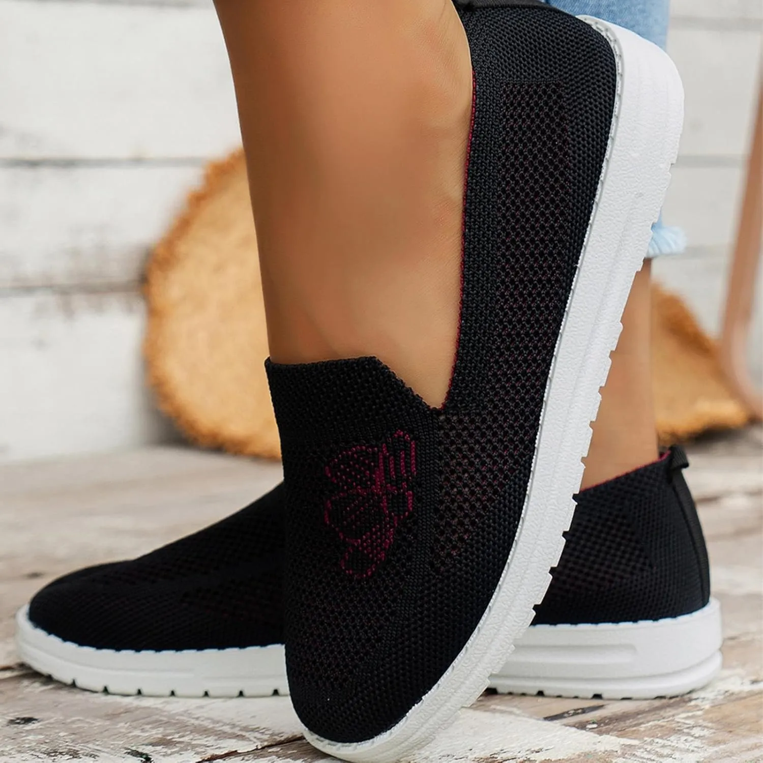 SBGMoSJ Plantar Fasciitis Shoes Women Womens Running Shoes Size 11 Wide Width Women's Running Shoes Size 8 and 1/2 Womens Running Shoes Size 7 Wide Zapatos Antideslizante para Mujer Lindos
