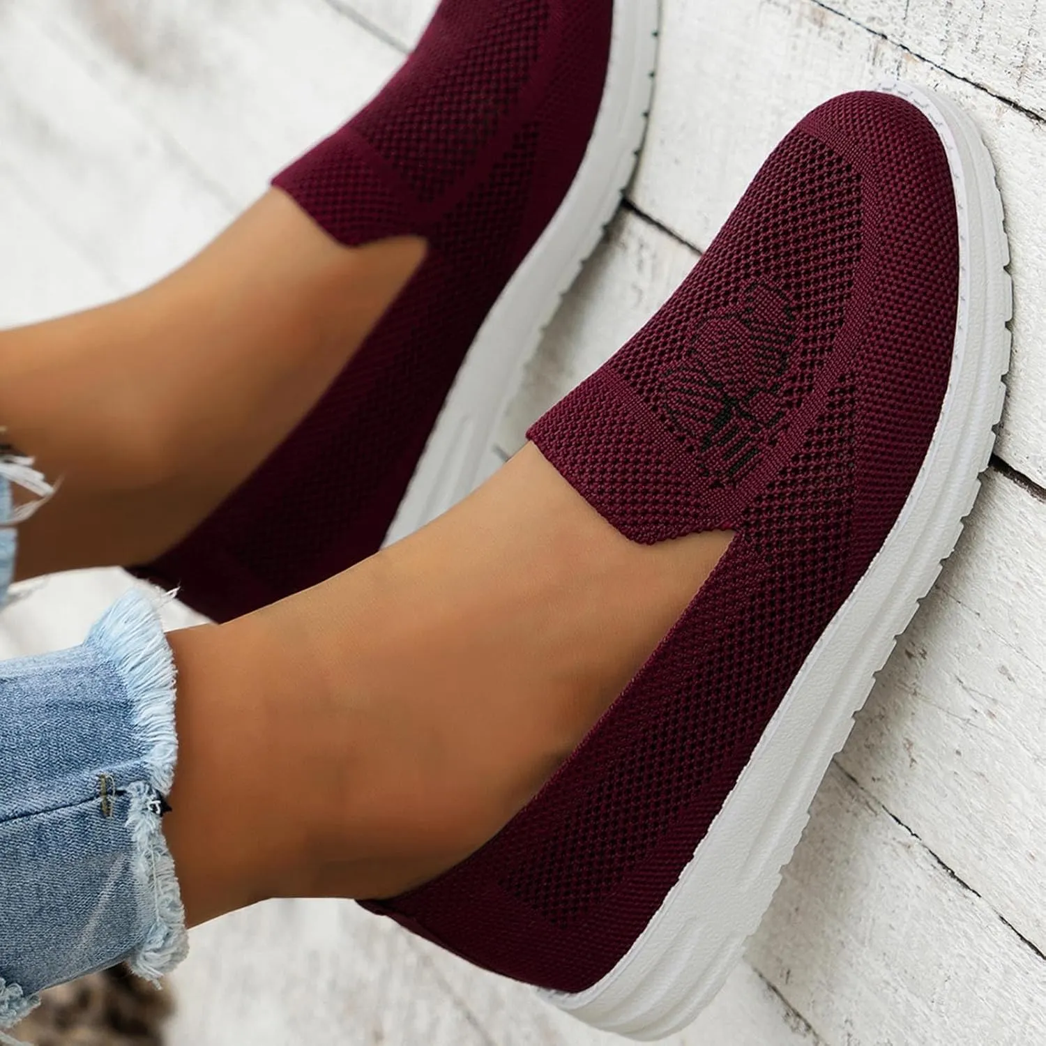 SBGMoSJ Plantar Fasciitis Shoes Women Womens Running Shoes Size 11 Wide Width Women's Running Shoes Size 8 and 1/2 Womens Running Shoes Size 7 Wide Zapatos Antideslizante para Mujer Lindos