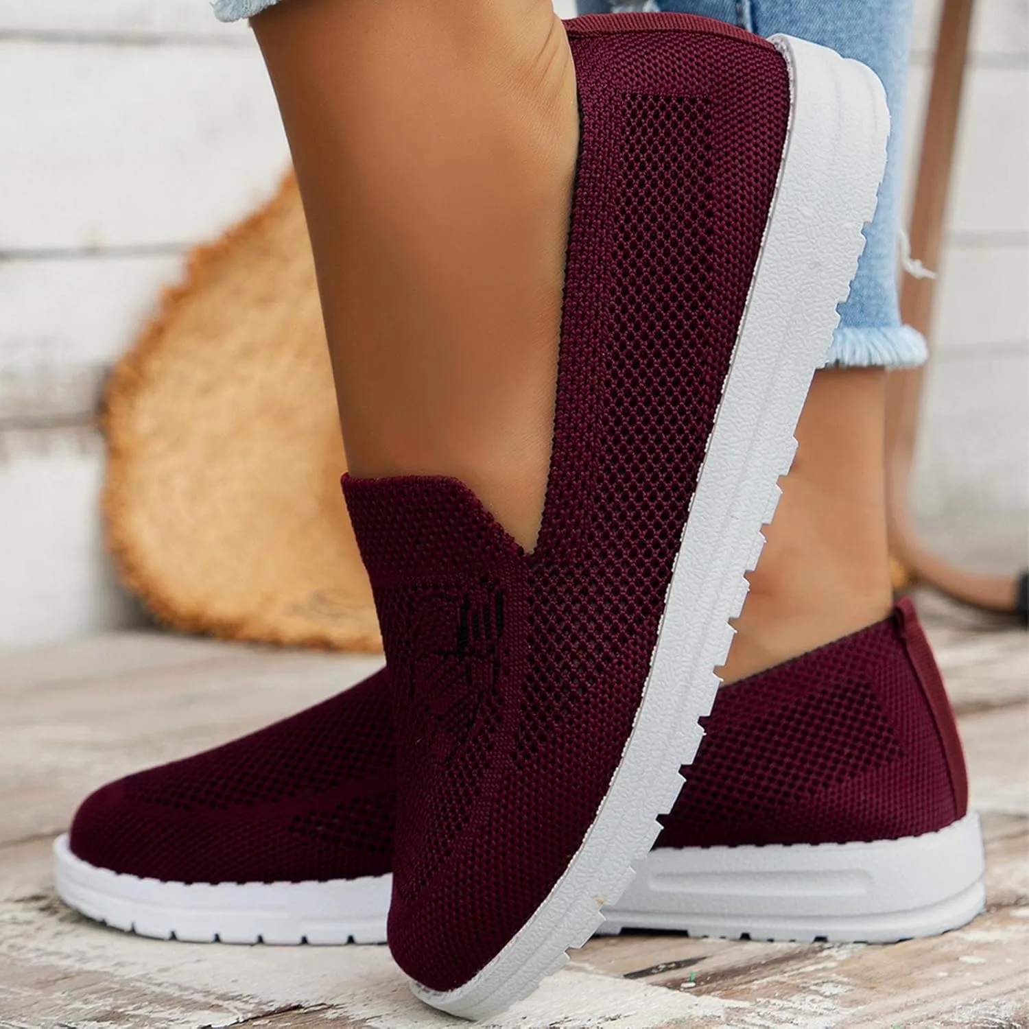 SBGMoSJ Plantar Fasciitis Shoes Women Womens Running Shoes Size 11 Wide Width Women's Running Shoes Size 8 and 1/2 Womens Running Shoes Size 7 Wide Zapatos Antideslizante para Mujer Lindos