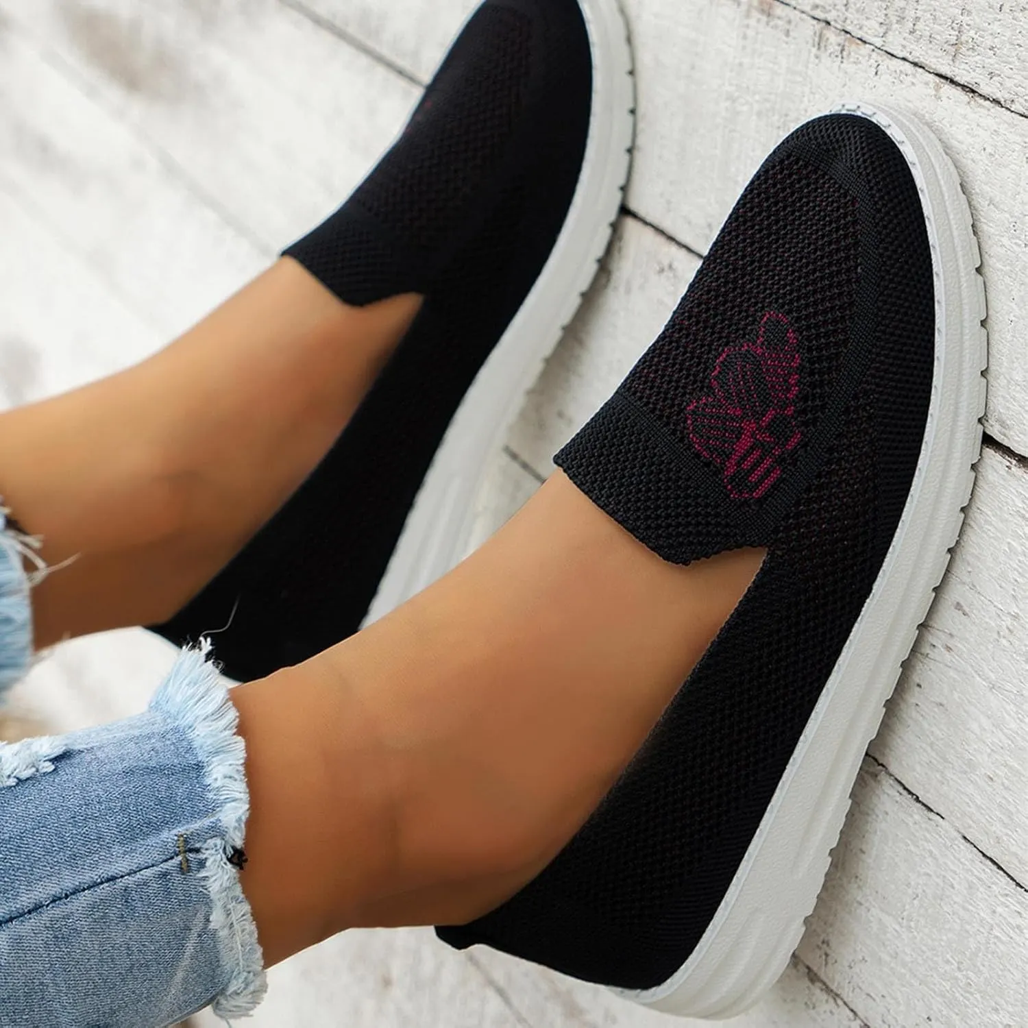 SBGMoSJ Plantar Fasciitis Shoes Women Womens Running Shoes Size 11 Wide Width Women's Running Shoes Size 8 and 1/2 Womens Running Shoes Size 7 Wide Zapatos Antideslizante para Mujer Lindos