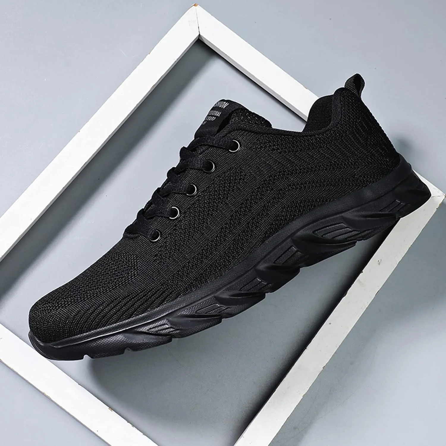 SBGMoSJ Womens Casual Slip On Sneakers Wide Width Womens Black Slip On Tennis Shoes Size 12 Casual Shoes for Women 2023 Wedge Womens Tennis Shoes 7.5 Wide Zapatos Antiderrapantes Para Mujeres