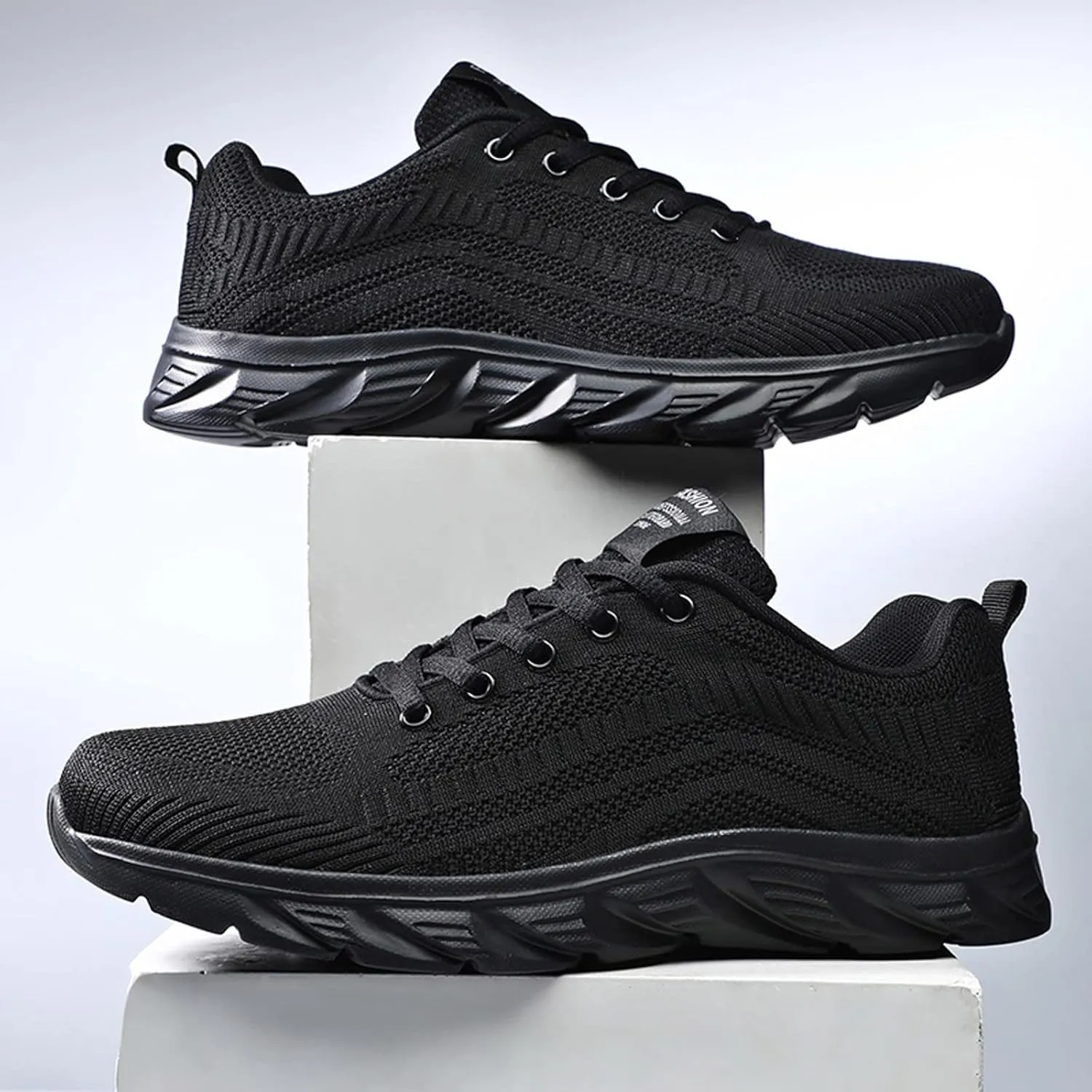 SBGMoSJ Womens Casual Slip On Sneakers Wide Width Womens Black Slip On Tennis Shoes Size 12 Casual Shoes for Women 2023 Wedge Womens Tennis Shoes 7.5 Wide Zapatos Antiderrapantes Para Mujeres