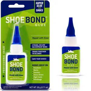 Shoe Glue - Professional Grade, Clear, Waterproof, Quick Drying, Ideal for Hiking Boots, Sneakers, Sandals, and More