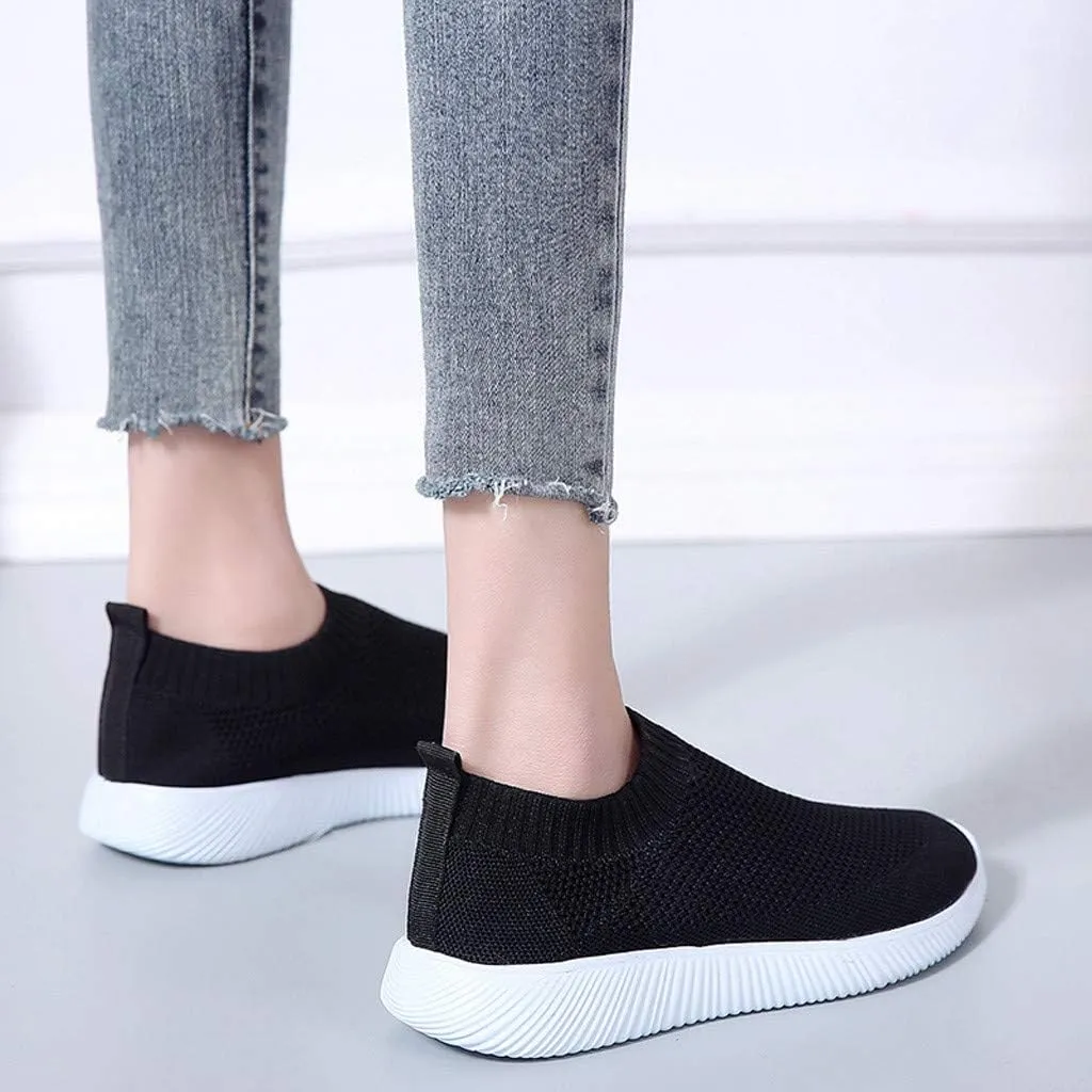 Sneakers for Women Walking Shoes Non Slip Lightweight Slip On Shoes Women Comfort Slip On Shoes Casual Wedge Sneakers White Tennis Shoe Loafers Dress Shoe