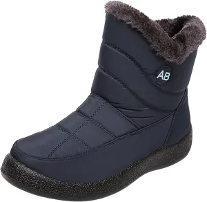 Snow Boots for Women Winter, Mid Calf Warm Lined Winter Boots for Women Hiking Outdoor Shoes