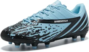 Soccer Cleats for Men and Women Professional Football Training Shoes Outdoor Durable Firm Ground Lightweight Adult Rugby Boots