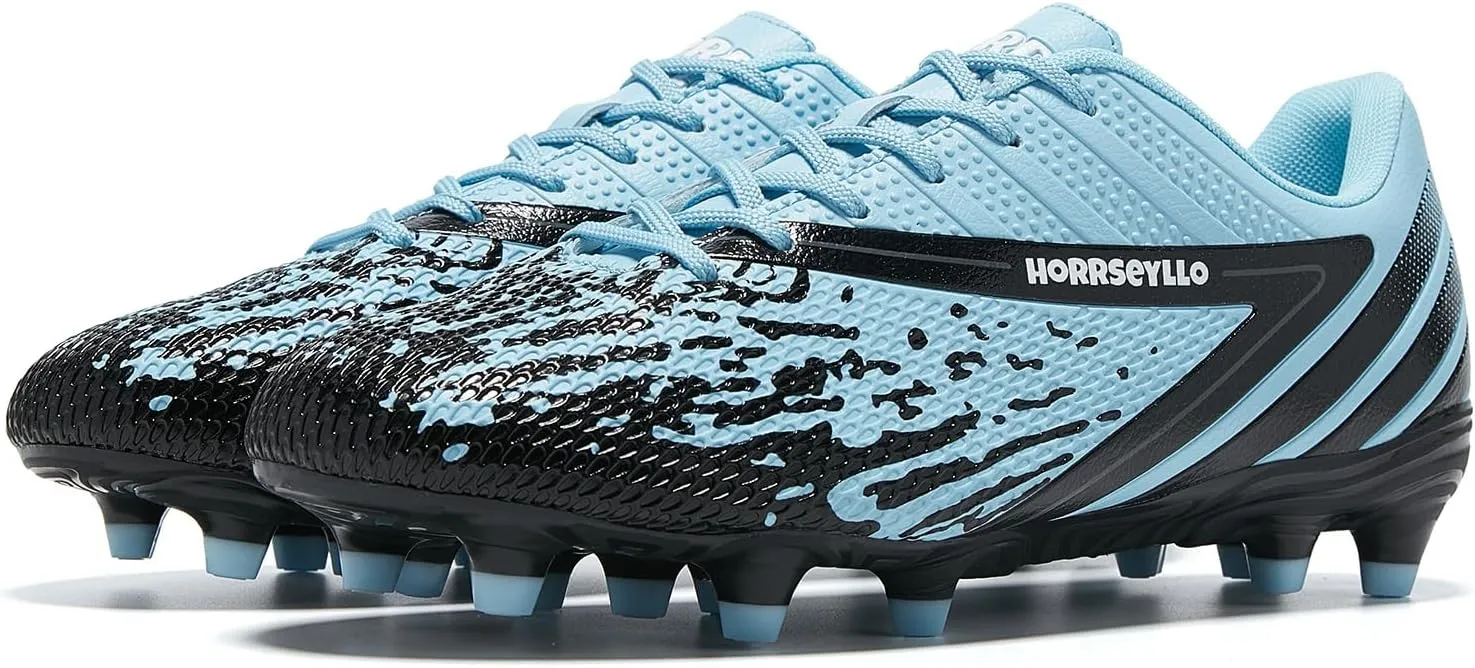Soccer Cleats for Men and Women Professional Football Training Shoes Outdoor Durable Firm Ground Lightweight Adult Rugby Boots