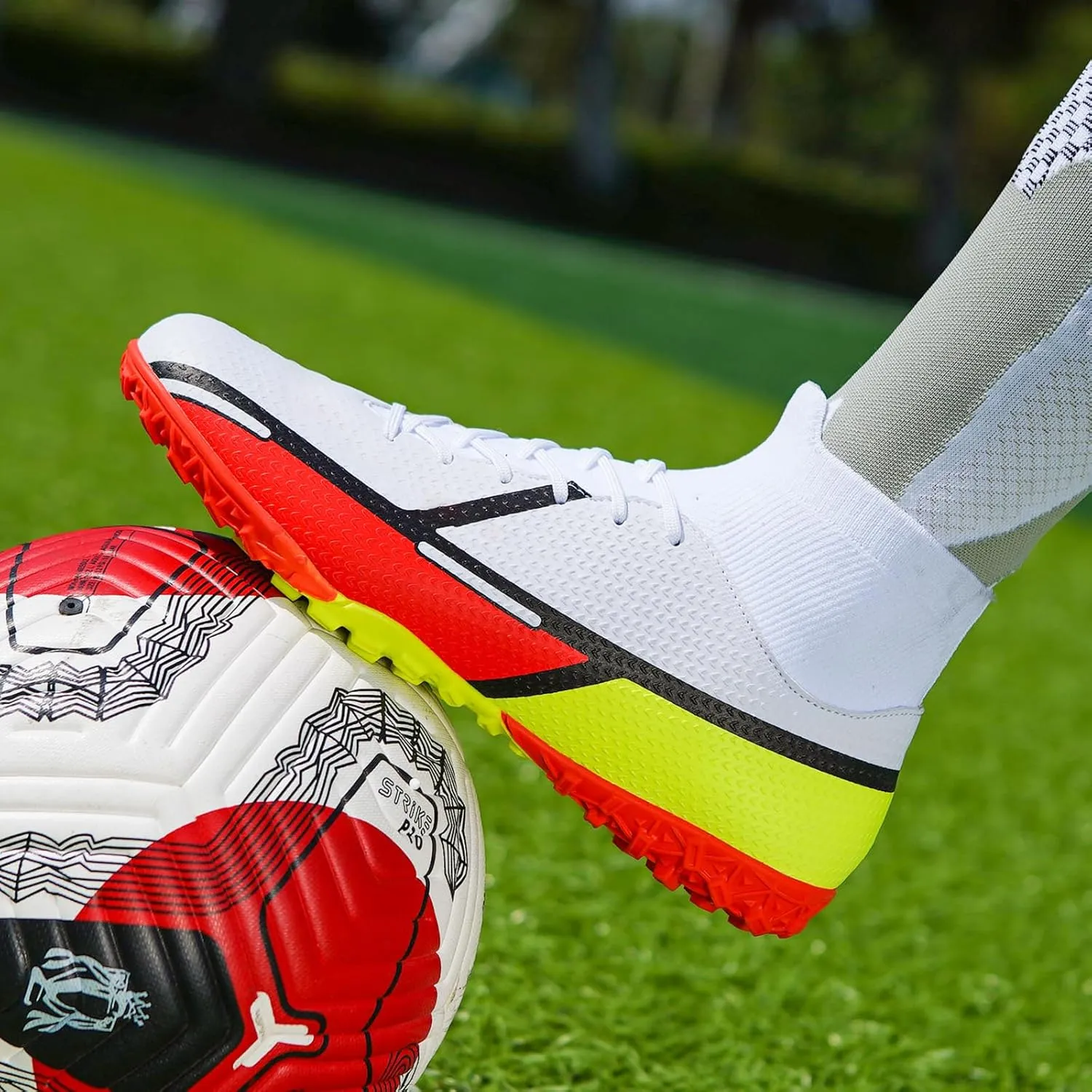 Soccer Cleats Indoor Soccer Shoes Mens Womens Anti Slip High Top Outdoor Grass Turf Football Cleats