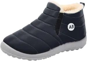Sorely Snow Boots Girls Childrens Winter Fleece Childrens Boots Flat Splashing Girls Leather Dress Boots