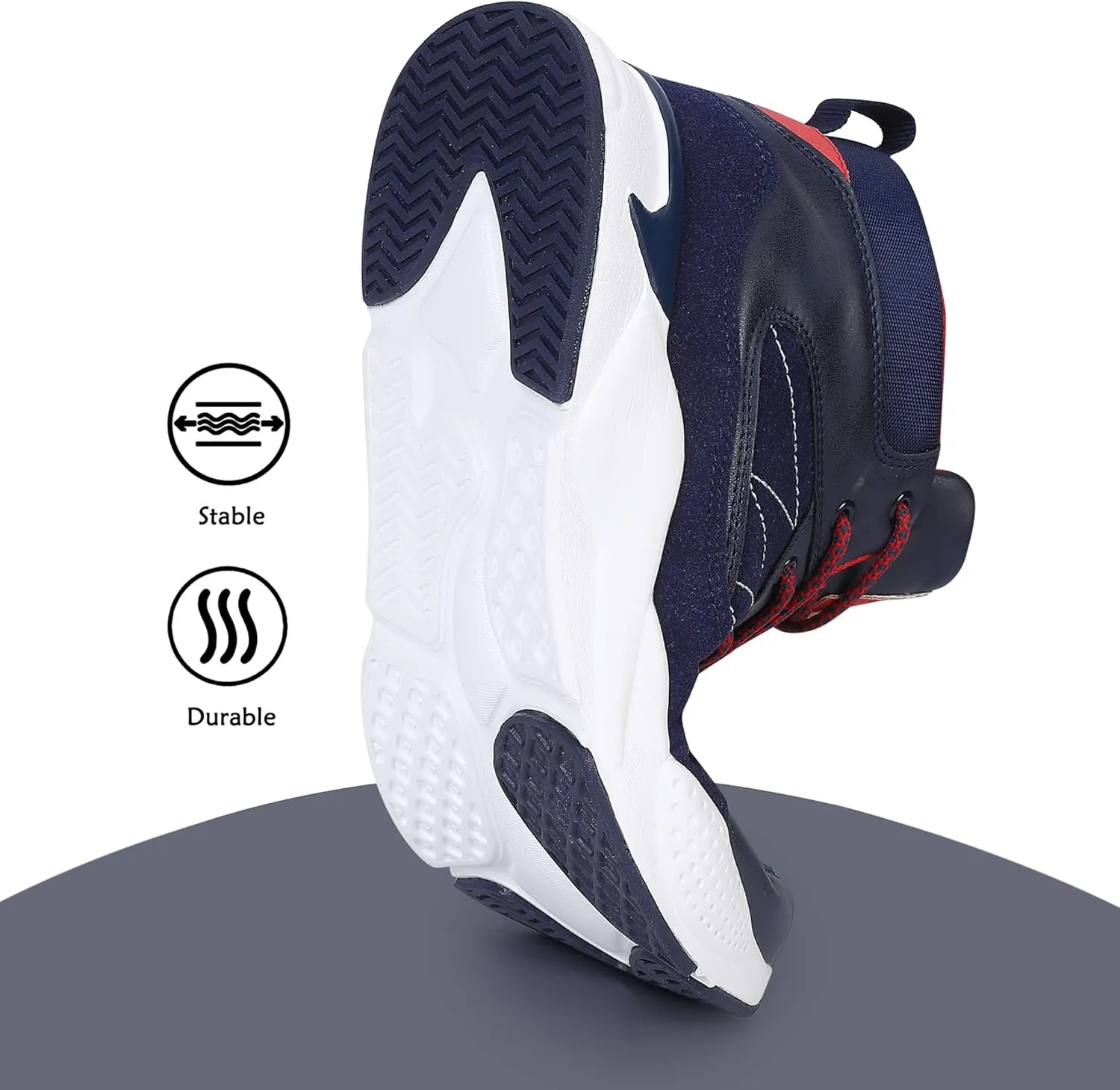 SPR&JOY Kids Boys Sneakers Anti-Slip Hiking Boots Breathable Lightweight Athletic Tennis Running Walking Shoes for Little Kid/Big Kid