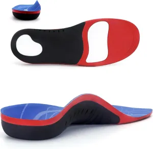 (Standing All Day) Heavy Duty Support 220 lbs Plantar Fasciitis Pain Relief Shoe Inserts Orthotic Insoles High Arch Support Gel Shoe Insoles Men Women