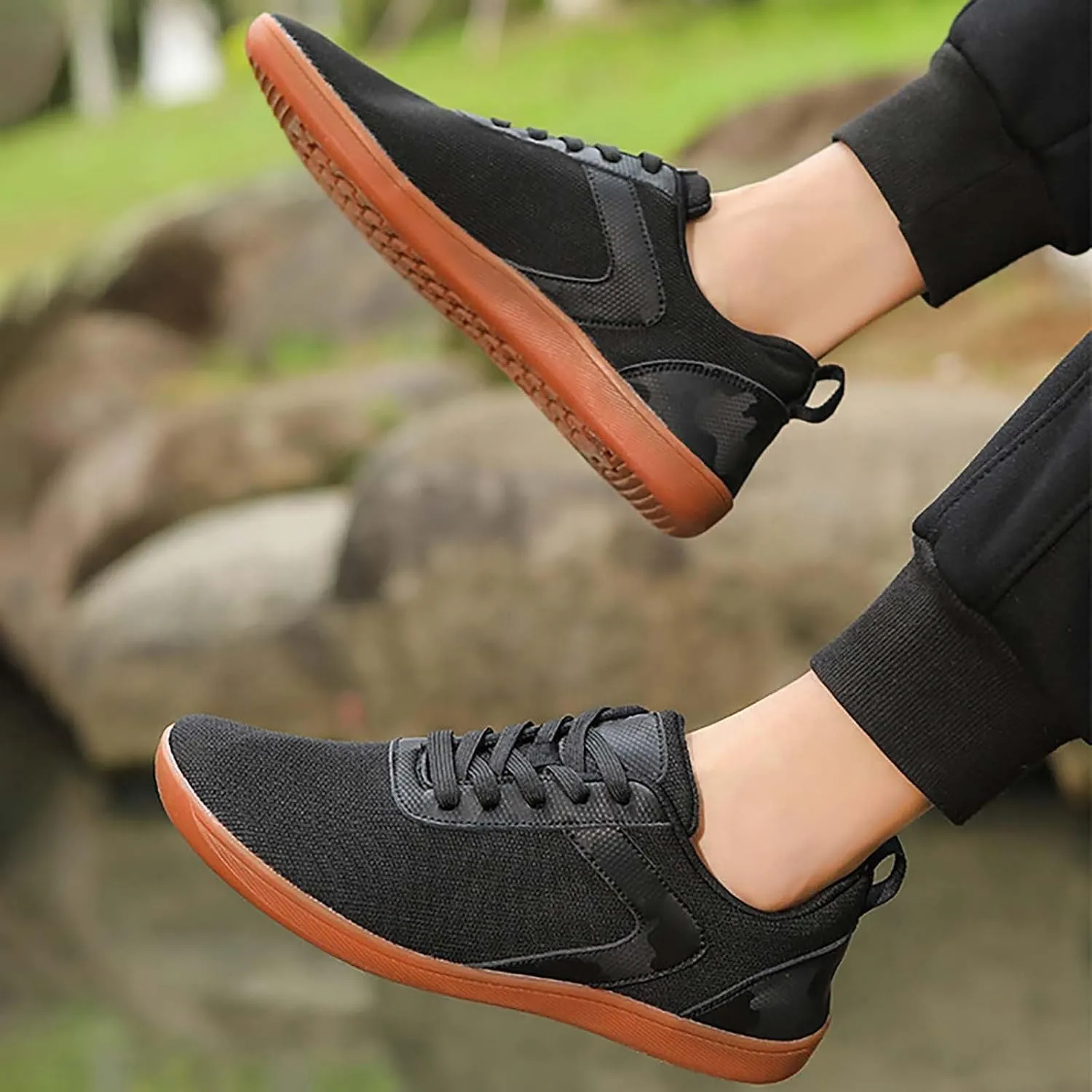 Tennis Shoes Womens Mesh Breathable Women Casual Shoes Black Sneakers Running Sneakers Comfortable Memory Foam Black Tennis Shoe Loafers Casual Slip On