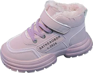 Toddler Kids Snow Boots Warm Fr Lined Winter Boots Comfortable Ankle Booties Boys Girls Outdoor Hiking Boots