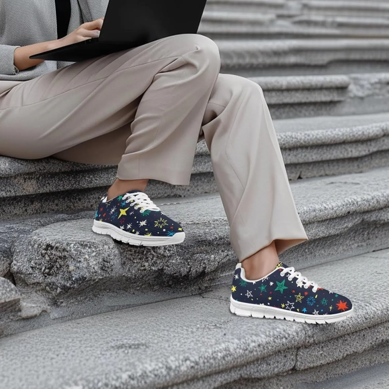 Trendy Running Shoes for Women Fashion Sneakers Breathable Tennis Shoes