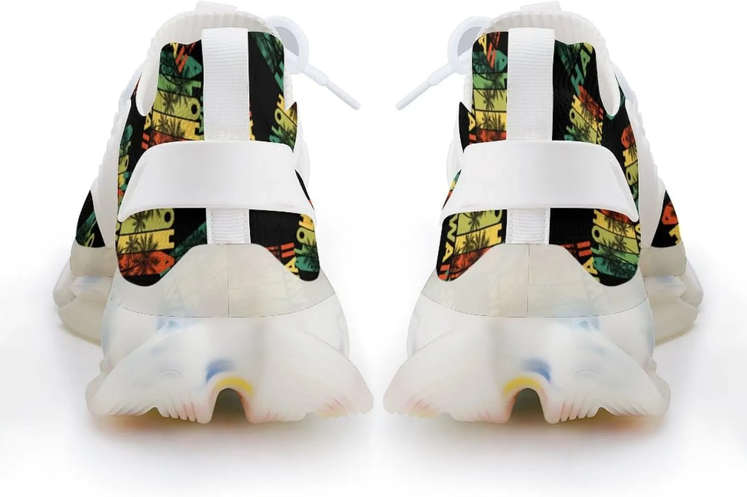 Vintage Hawaiian Islands Men's Running Shoes Lightweight Walking Shoe Breathable Sneaker
