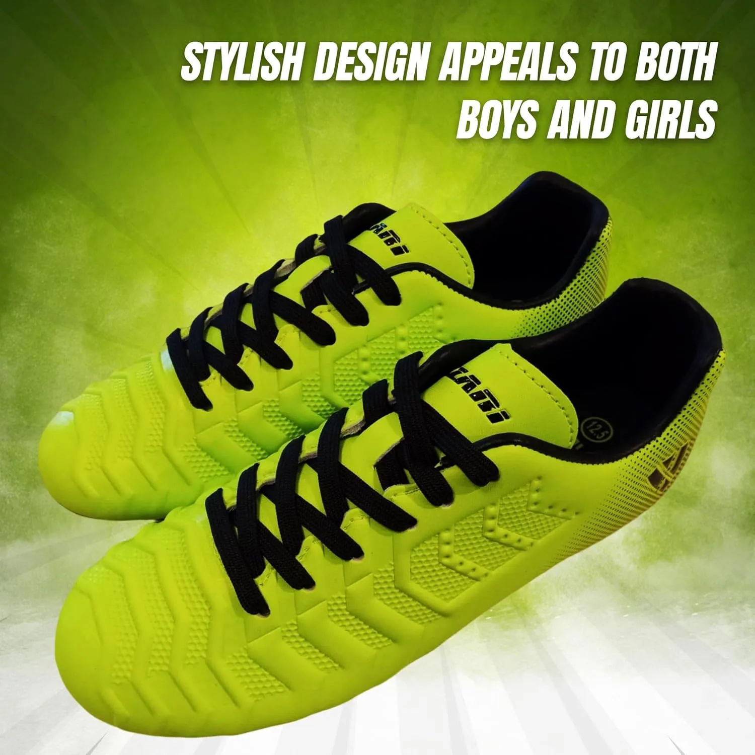Vizari Laguna Firm Ground Kids Soccer Cleats | Athletic Outdoor Football Shoes for Boys and Girls | Comfort Running Unisex-Child Soccer Shoes (Toddler/Little Kid/Big Kid)