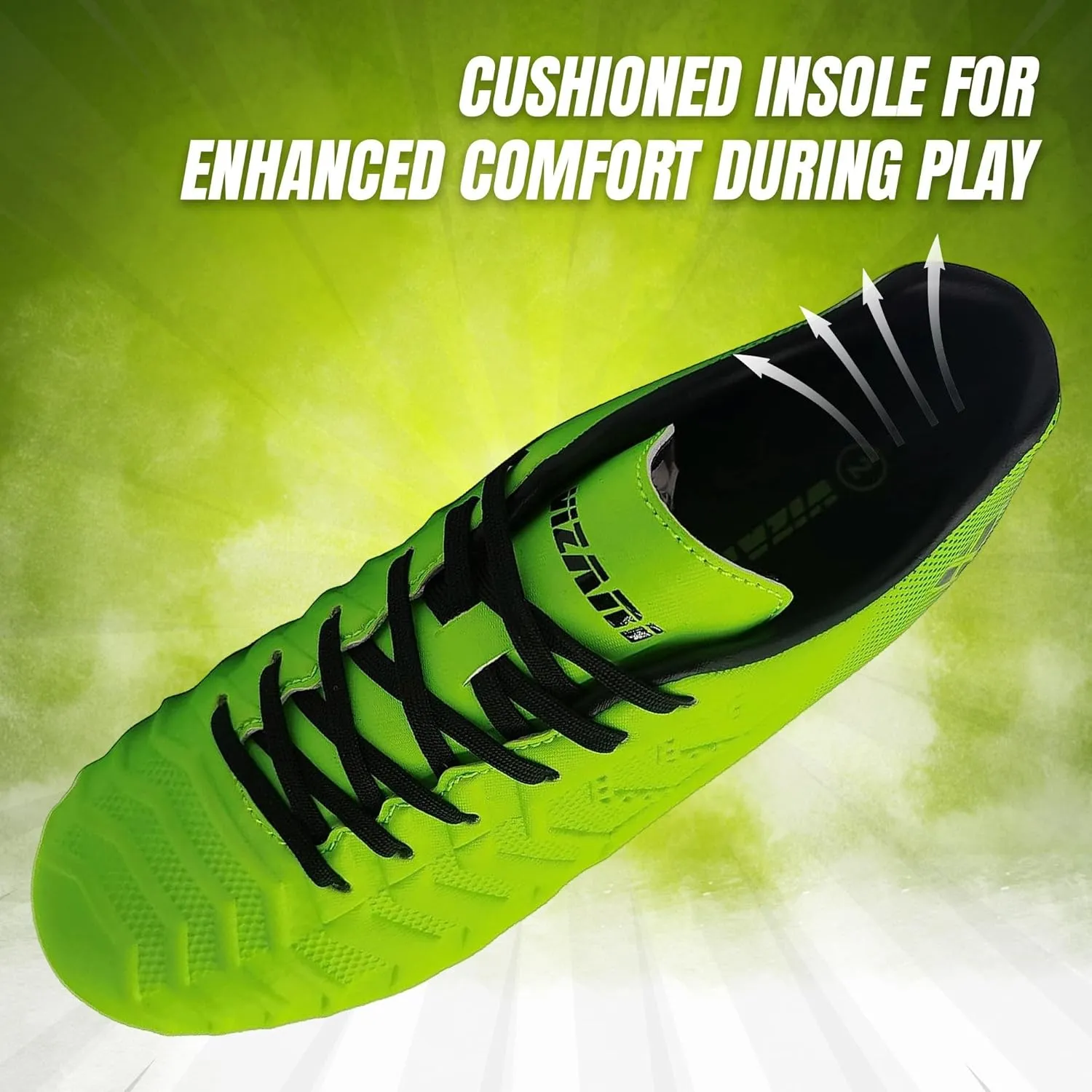 Vizari Laguna Firm Ground Kids Soccer Cleats | Athletic Outdoor Football Shoes for Boys and Girls | Comfort Running Unisex-Child Soccer Shoes (Toddler/Little Kid/Big Kid)