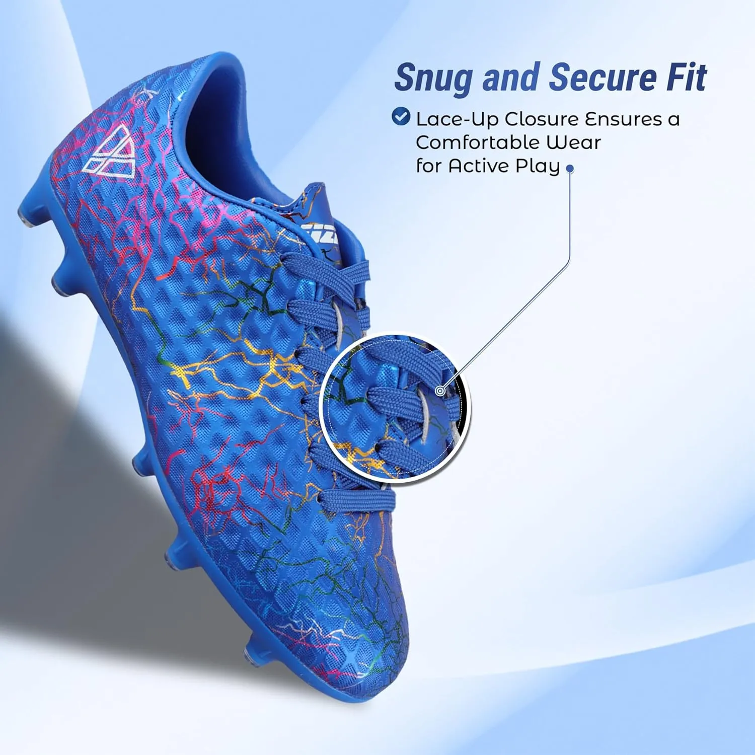 Vizari Zodiac Firm Ground Soccer Cleats for Boys and Girls | Lightweight & Durable Football Shoes with Molded TPU Outsole | Youth Cleats with Secure Lace-Up Closure for Maximum Traction & Performance