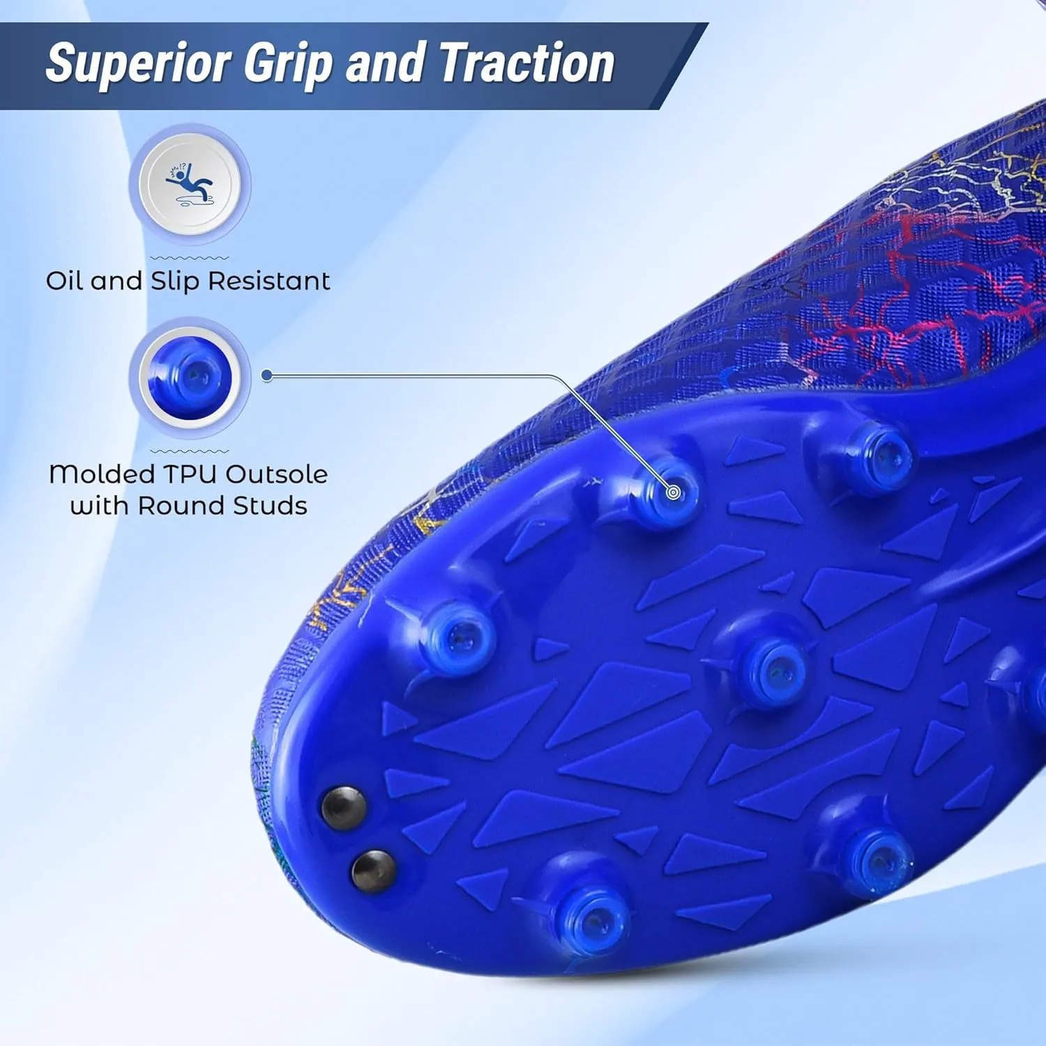 Vizari Zodiac Firm Ground Soccer Cleats for Boys and Girls | Lightweight & Durable Football Shoes with Molded TPU Outsole | Youth Cleats with Secure Lace-Up Closure for Maximum Traction & Performance
