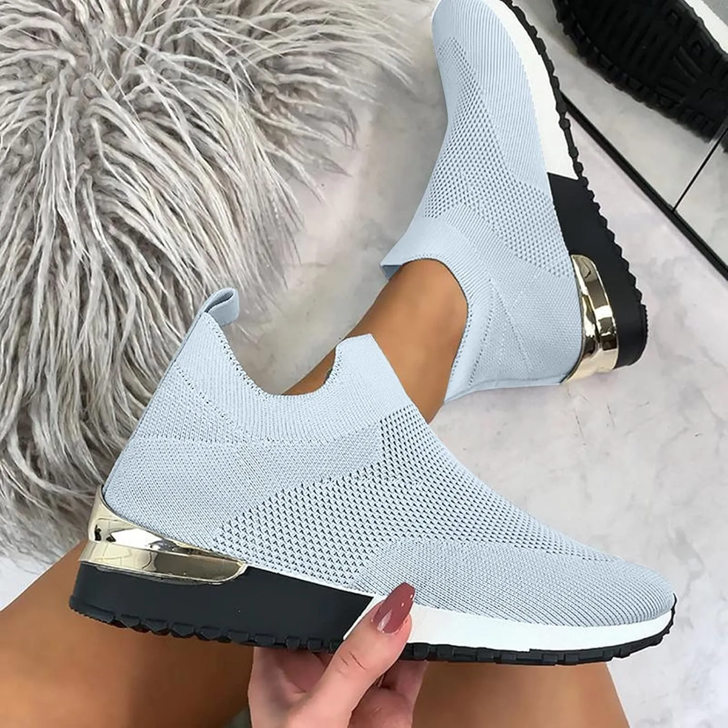 Walking Shoes Women Mesh Women's Shoes Casual Fashion Sneakers 2025 Comfortable Orthopedic Sandals High Top Basketball Shoe Loafers Casual Slip On