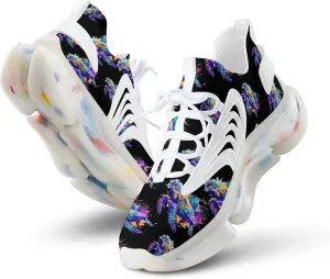 Watercolor Sea Turtle Men's Running Shoes Lightweight Walking Shoe Breathable Sneaker