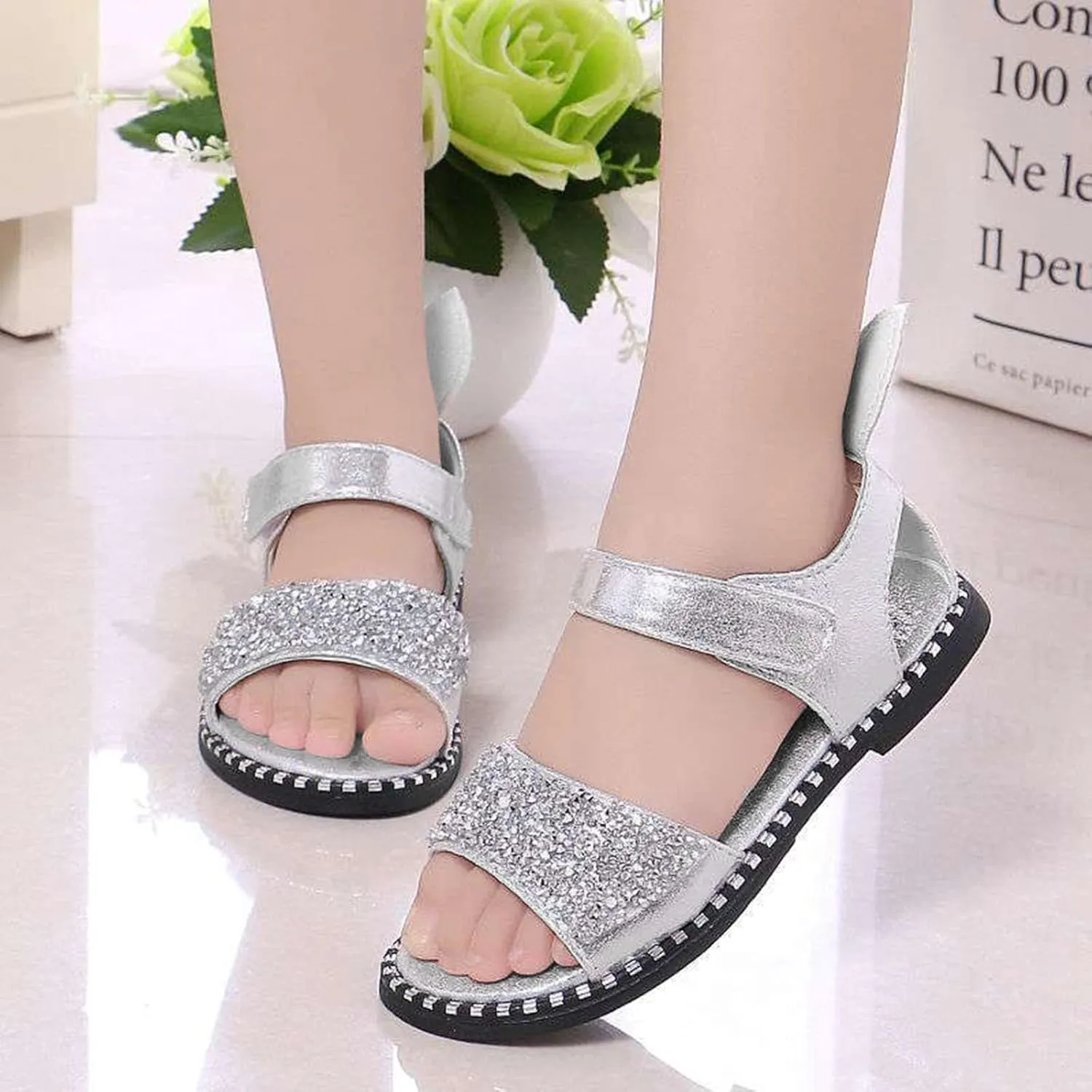 Wee Squeak Boots Toddler Pearl Girl Dress Shoes Sandals Girl Ballet Flats Belle Slippers for Toddler Girls