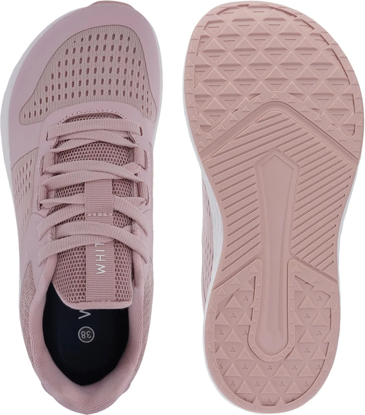 WHITIN Women's Wide Toe Box Road Running Shoes   Zero Drop with Durable, Protective Upper