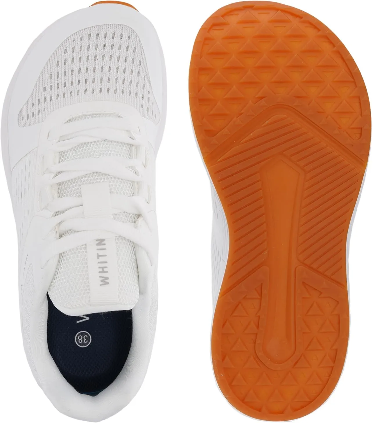 WHITIN Women's Wide Toe Box Road Running Shoes   Zero Drop with Durable, Protective Upper
