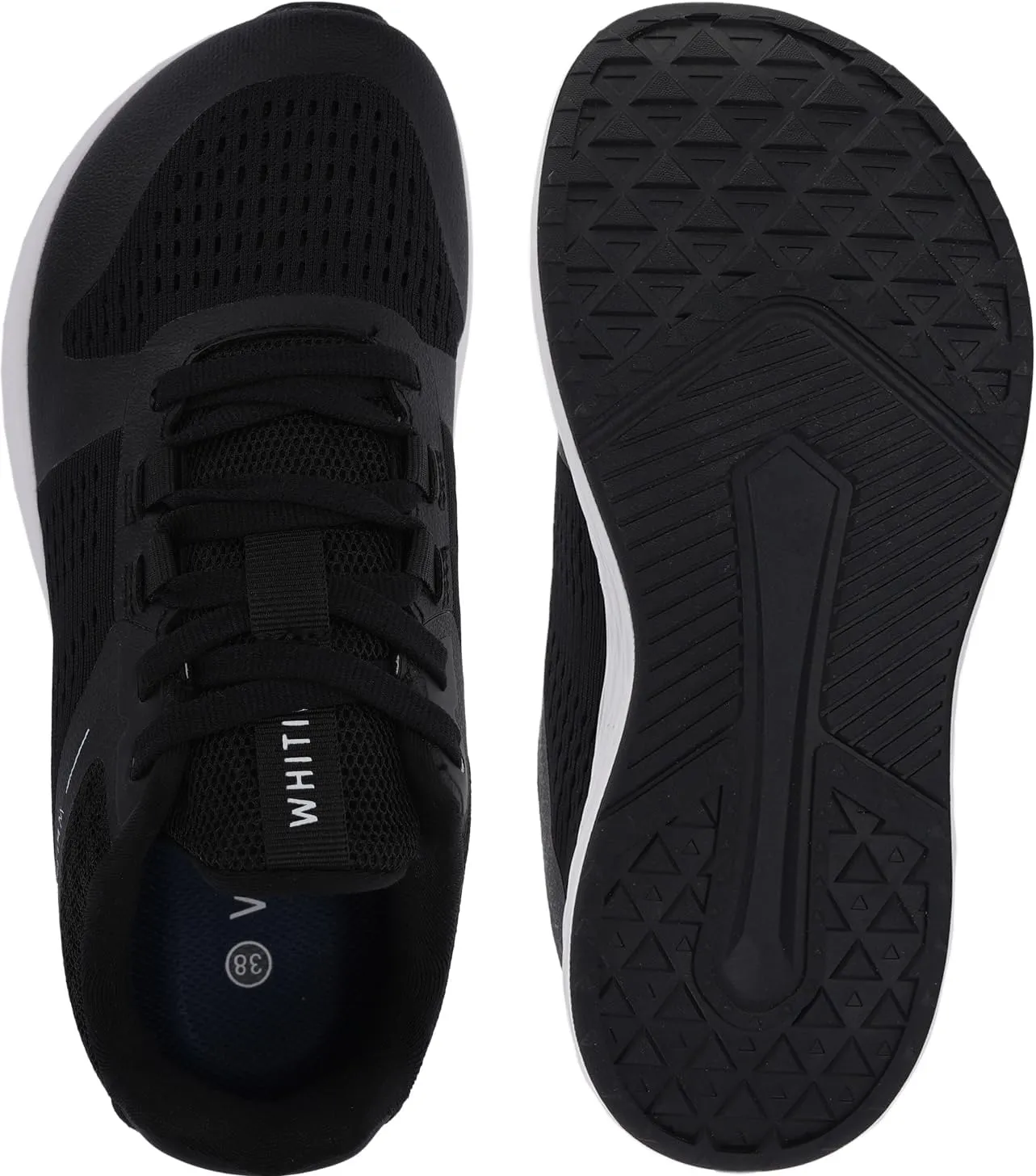 WHITIN Women's Wide Toe Box Road Running Shoes   Zero Drop with Durable, Protective Upper