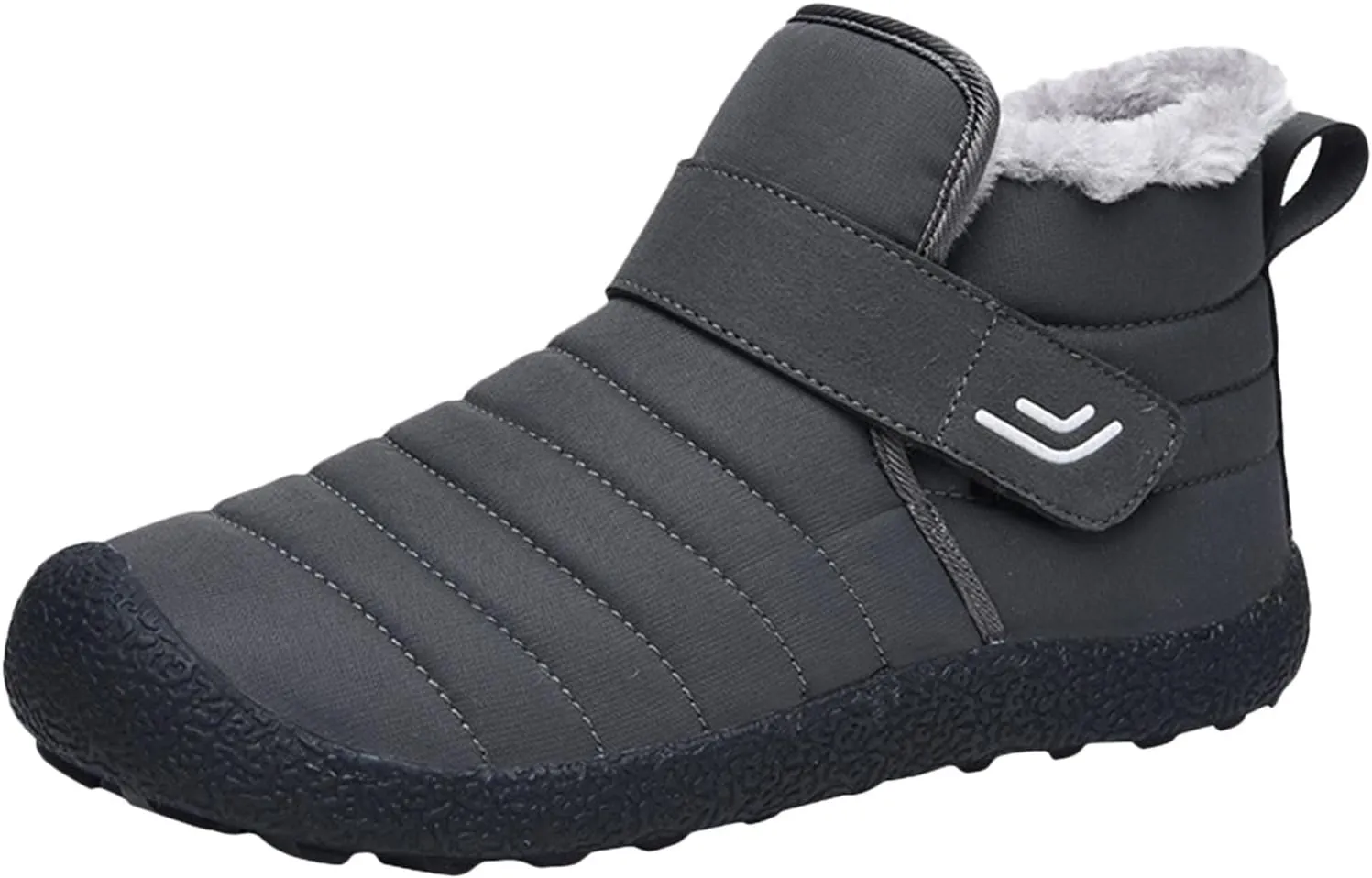Winter Snow Boots for Women Men Ankle Boots with Hook Loop Comfortable Warm Fleece Lined Ankle Booties Slip On Outdoor Walking Shoes Lightweight Short Boots Fashion Sneakers for Hiking