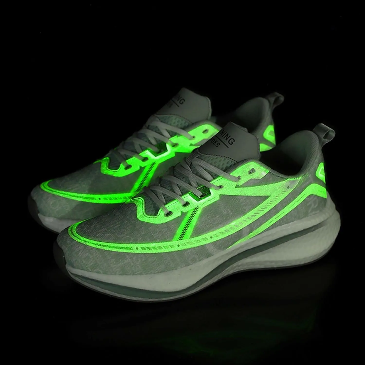 with Cool Color Coded Letters Luminous Lace up Basketball Shoes，Men Women Comfortable Backpack Hiking Shoes for