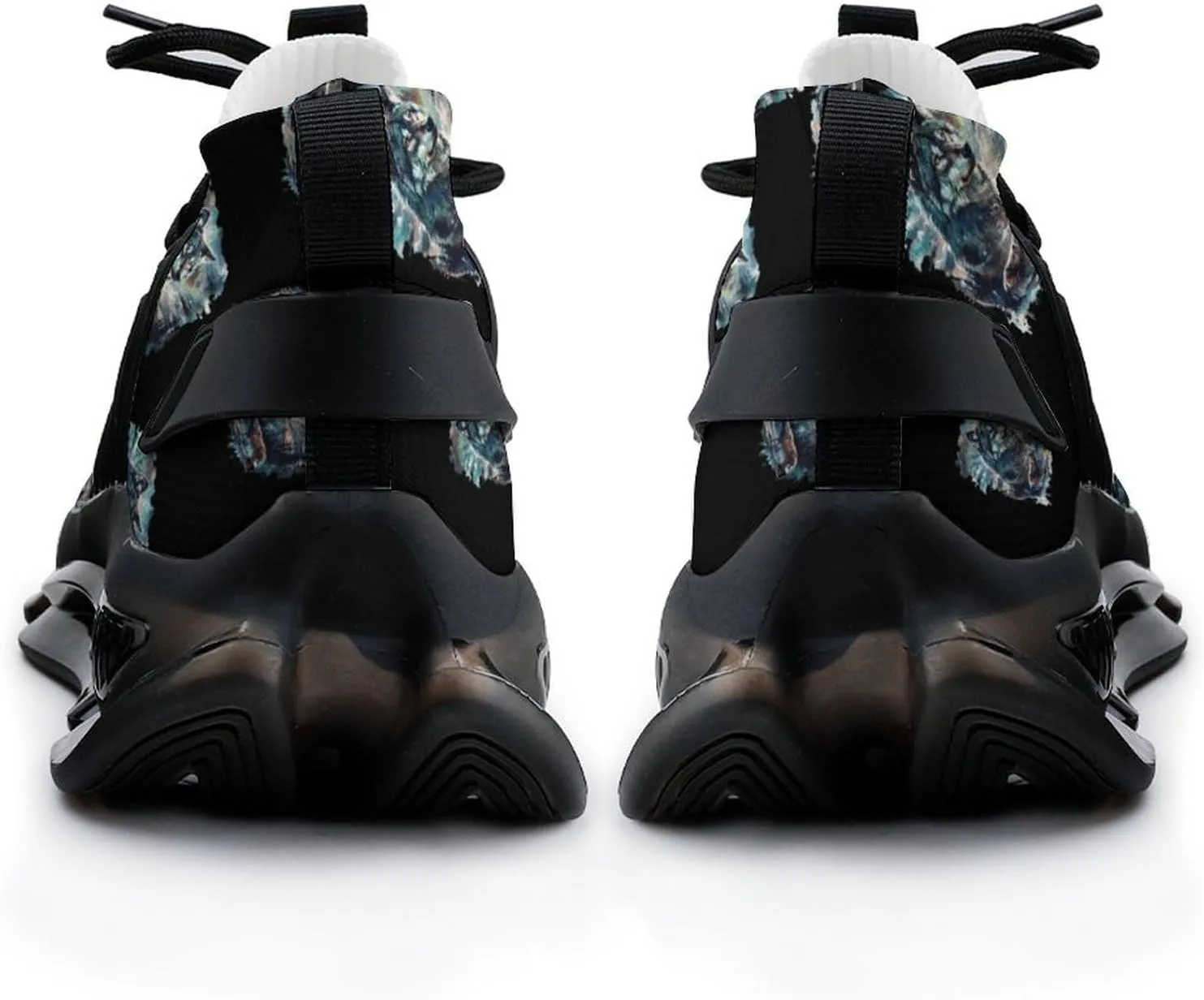Wolf and Deer Men's Running Shoes Lightweight Walking Shoe Breathable Sneaker