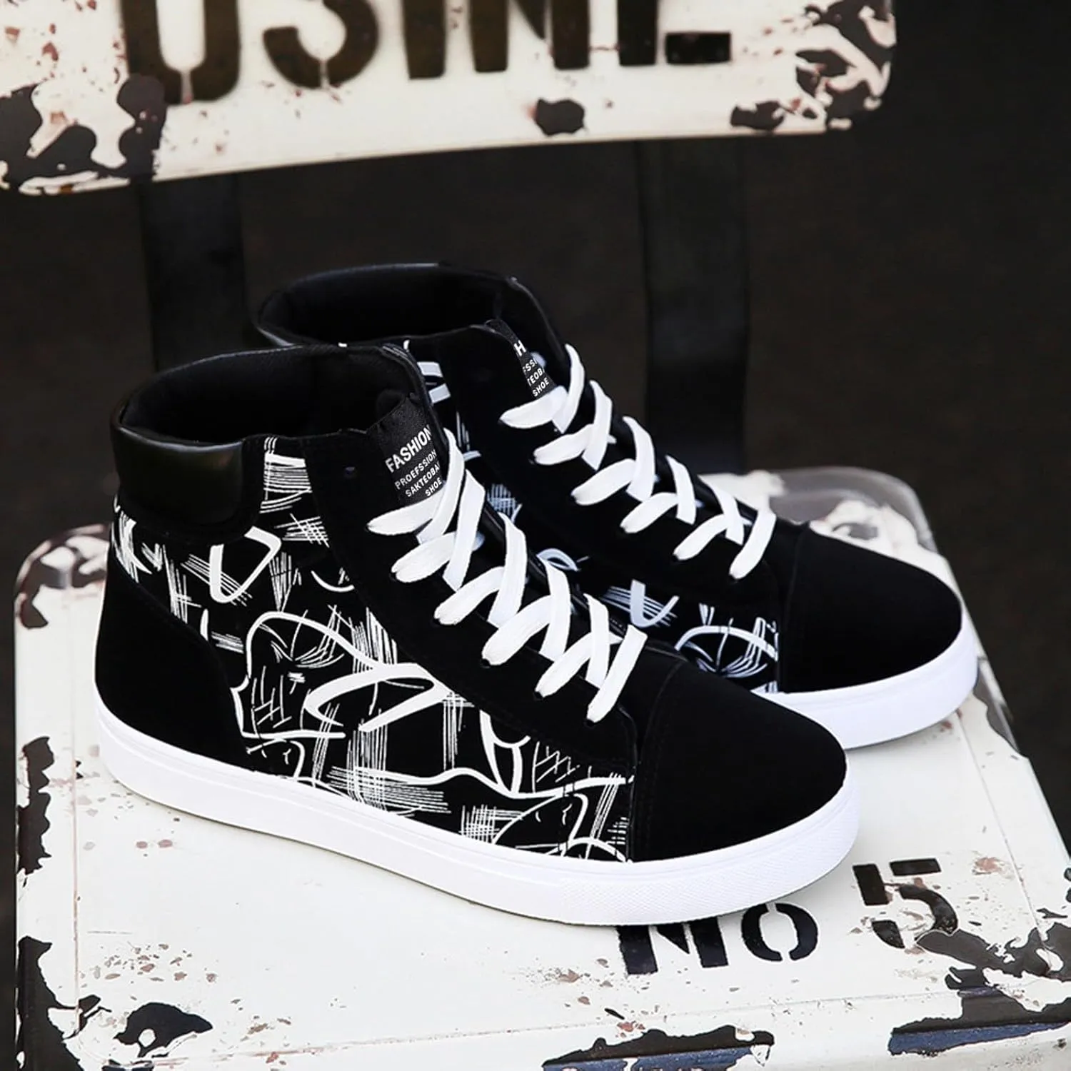 Womens High Tops Sneakers Zapato Antiderrapante para Mujer De Trabajo Black and White Gym Shoes Women Women's Wide Width Slip On Sneakers Zapatos De Trabajo OrtopéDicos para Alivio Del Dolor De Mujer
