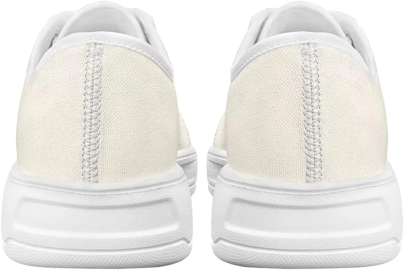 Women's Lace Up Low Top Canvas Shoes Fashion Casual Round Toe Sneakers Hands Free No Laces Barefoot Shoes US5.5-13.5