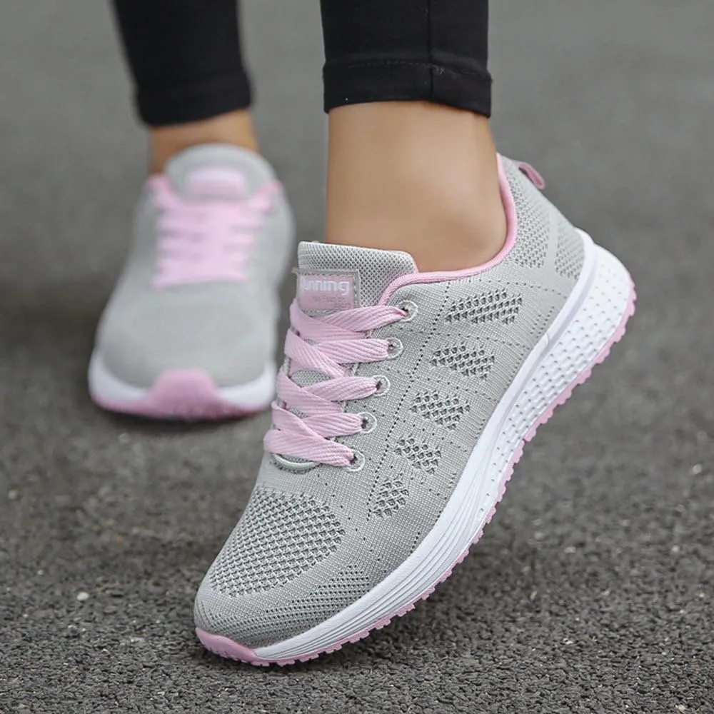 Women's Lace Up Walking Running Shoes Tennis Casual Womens Tennis Shoes Jogging Women's Shoes Casual Black Sneakers Slip On Tennis Shoe Trainers Shoe