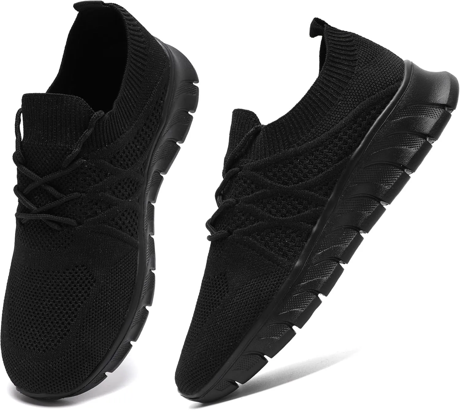 Womens Lightweight Road Running Shoes Slip On Walking Sneakers Suitable for Outdoor Sports Gym and Daily Wear All Day with Breathable Upper and Elastic Sole
