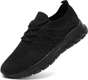 Womens Lightweight Road Running Shoes Slip On Walking Sneakers Suitable for Outdoor Sports Gym and Daily Wear All Day with Breathable Upper and Elastic Sole
